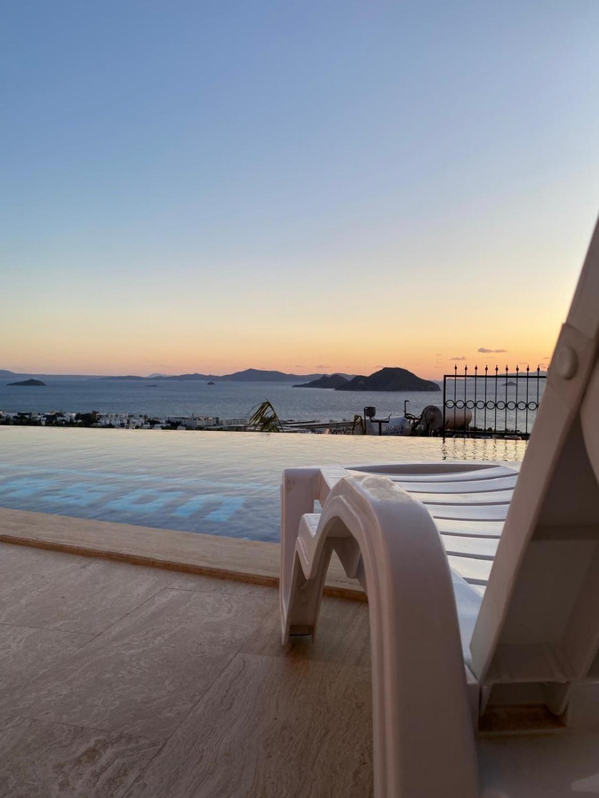 Bodrum Eason Villa & House 350M2 Full Sea View With Private Infinity Pool Eksteriør billede
