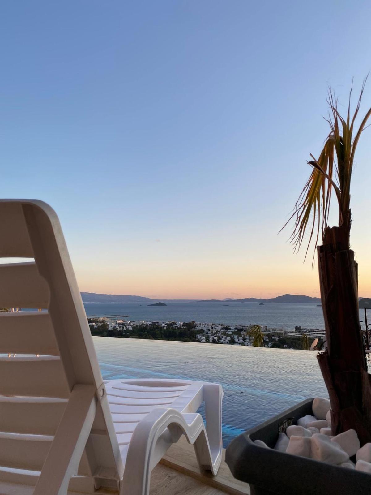 Bodrum Eason Villa & House 350M2 Full Sea View With Private Infinity Pool Eksteriør billede